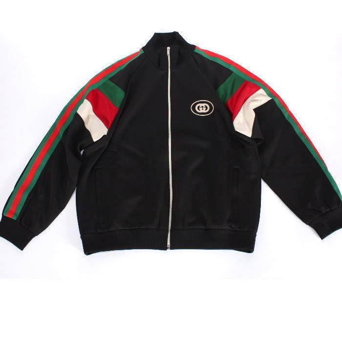 グッチ GUCCI ネオプレン ジップ ジャケット ブラック 698448