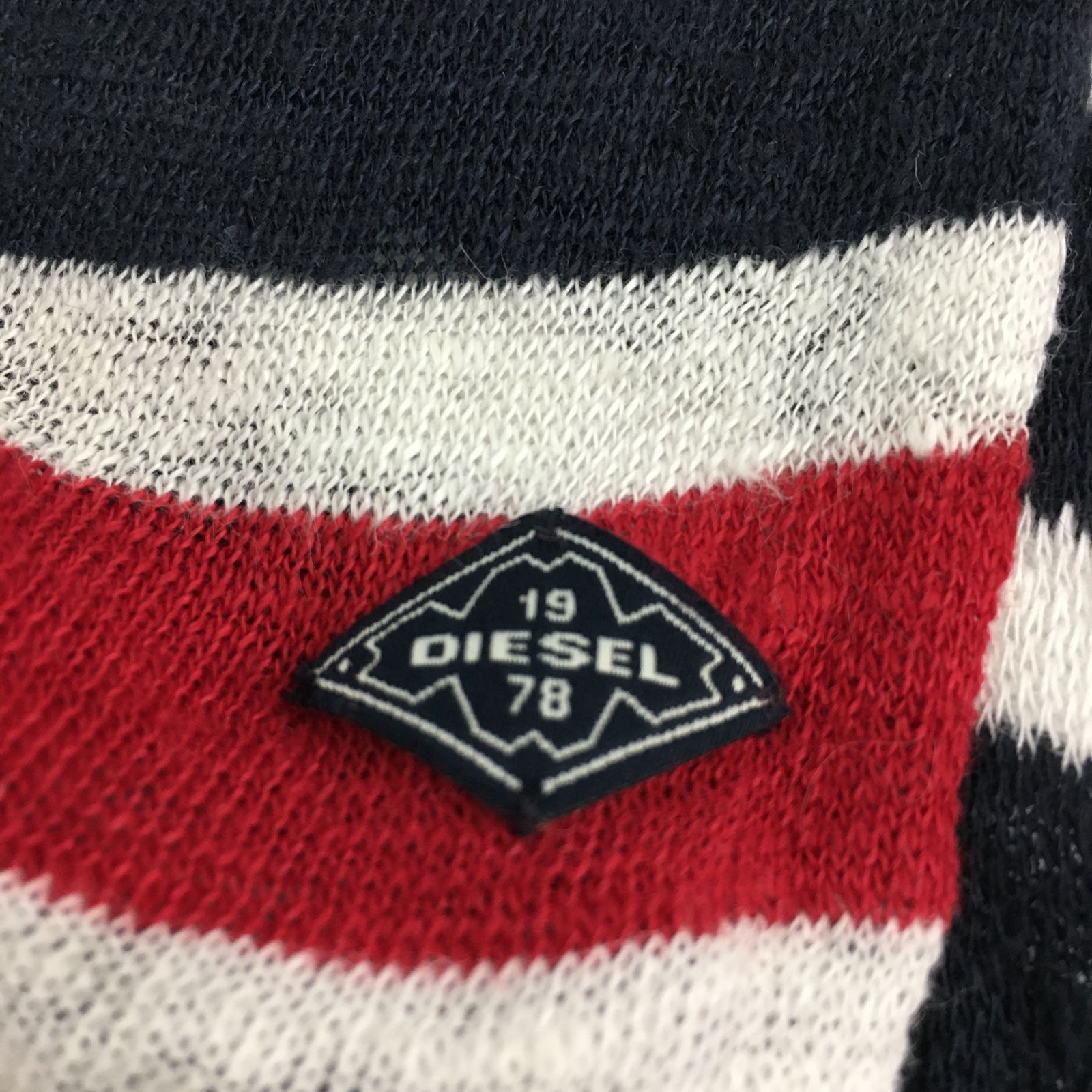 DIESEL ディーゼル ストール マフラー ボーダー柄 約43㎝×約208