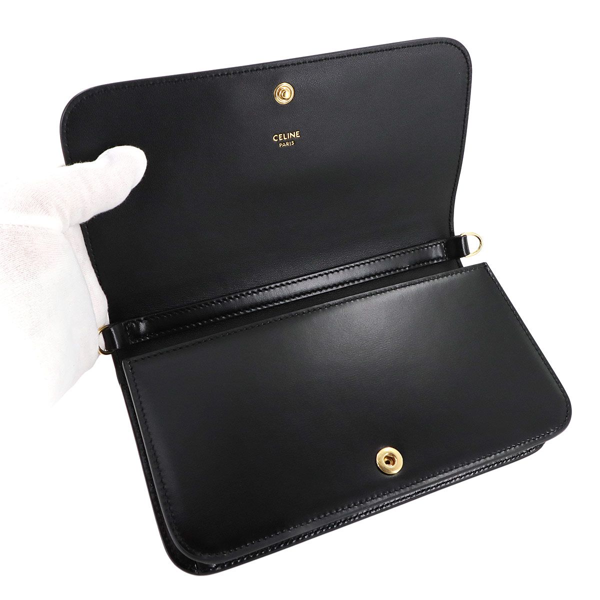 未使用 展示品 セリーヌ CELINE トリオンフ マルチポシェット