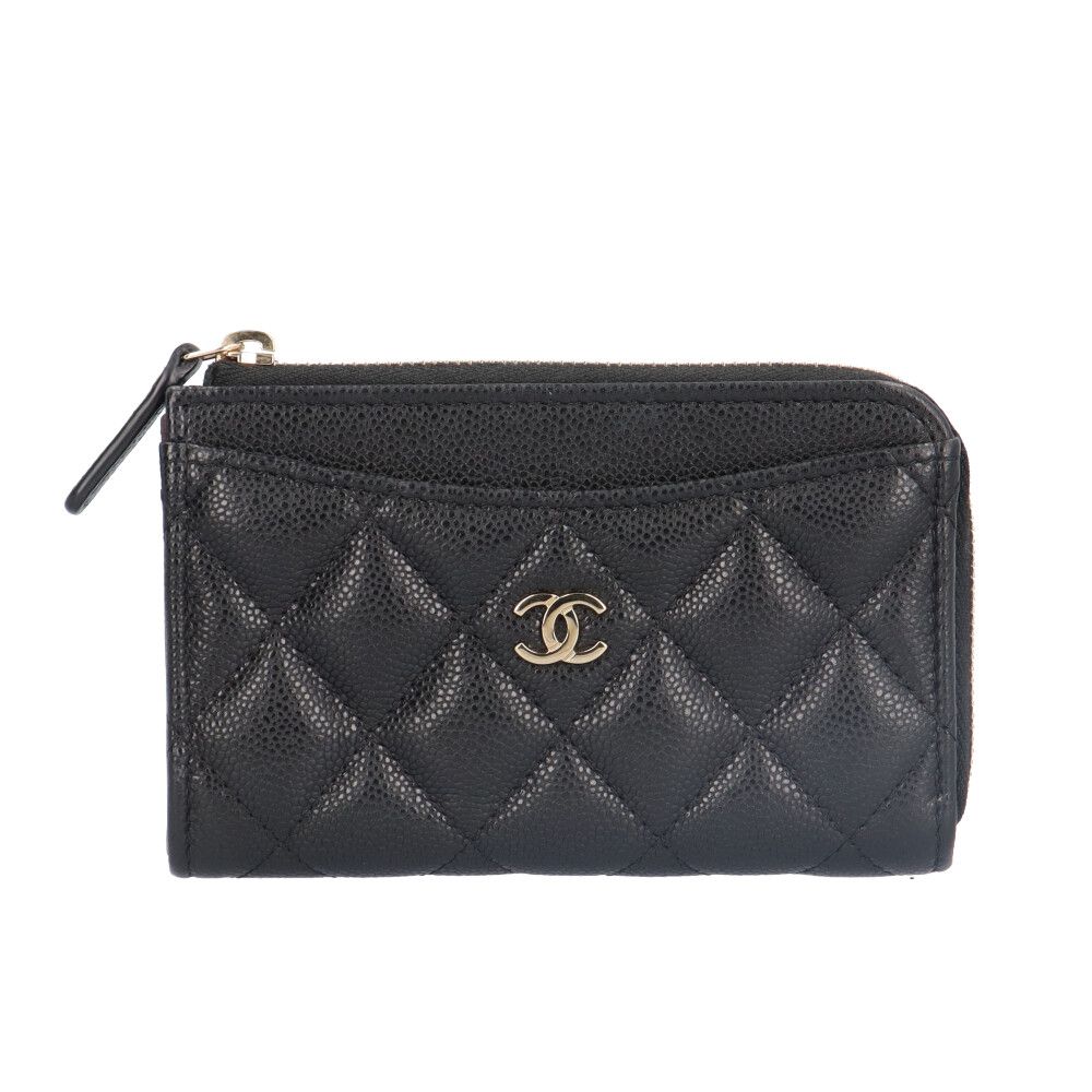 シャネル クラシックジップカードケース カードケース キャビアスキン レディース CHANEL シャネル