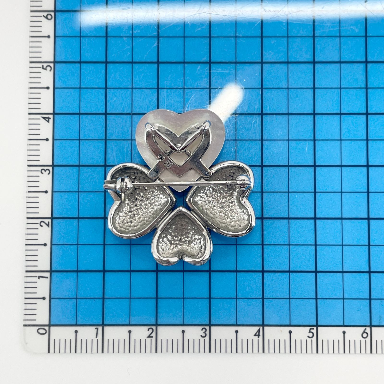 田崎真珠　マベパール　ブローチ　ハート　クローバー　シルバー　TASAKI 田崎真珠 マベパール ブローチ ネックレストップ シルバー ハート