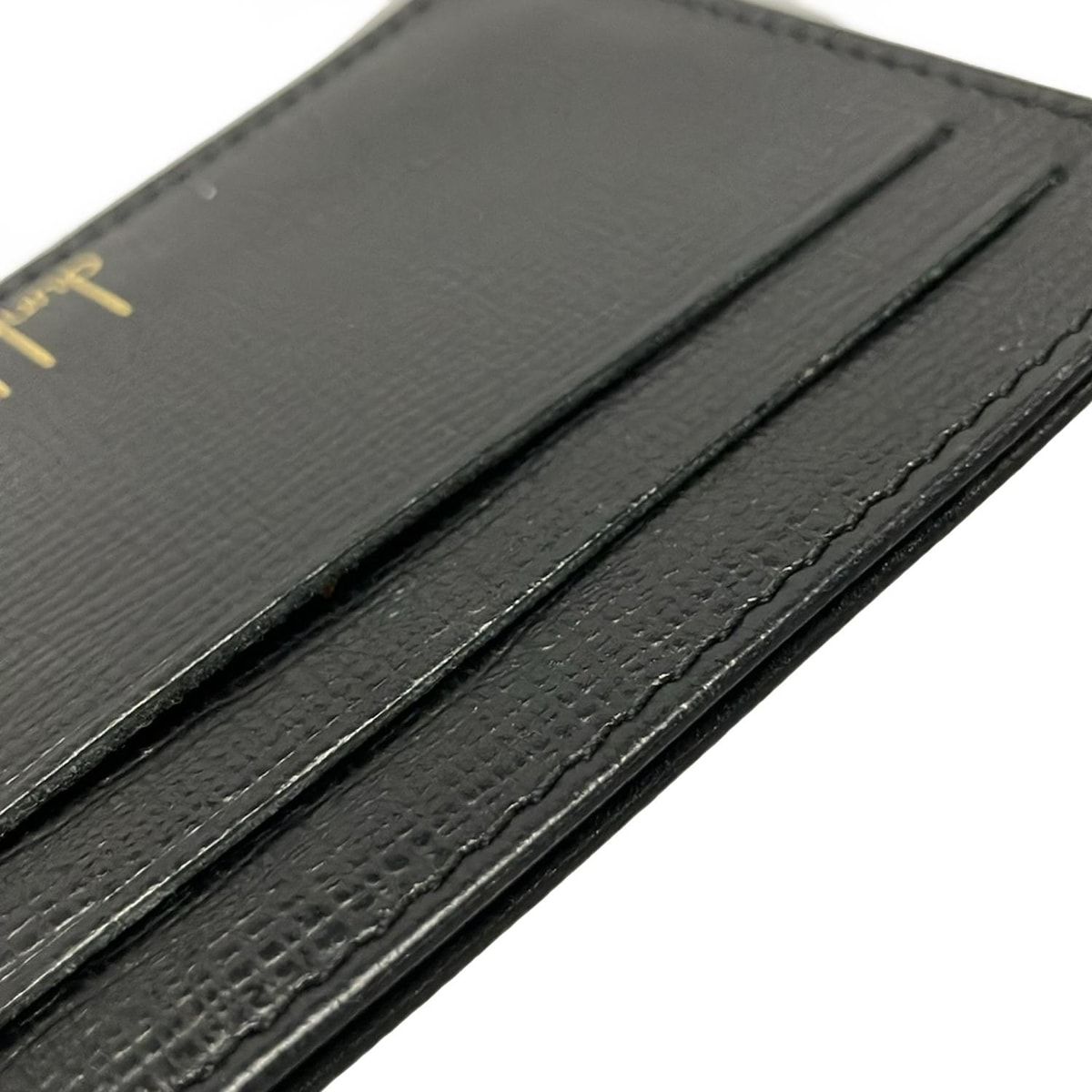 ダンヒル dunhill/ALFREDDUNHILL 42/107 レザー×金属素材 黒×ライトブラウン×ゴールド ベルト dunhill⁄ALFREDDUNHILL(ダンヒル) コインケース - ダークブラウン