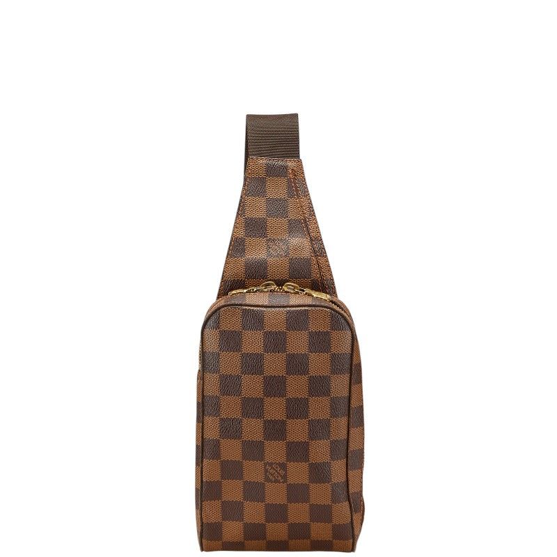 ルイ ヴィトン ダミエ ジェロニモス ショルダーバッグ ボディバッグ ウエストバッグ N51994 ブラウン PVC レザー メンズ LOUIS VUITTON 1-0226334
