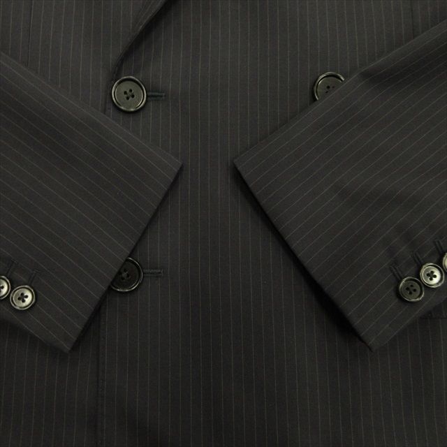 CELINE ウール ダブルブレスト テーラードジャケット ブレザー 黒 40 CELINE】セリーヌ 