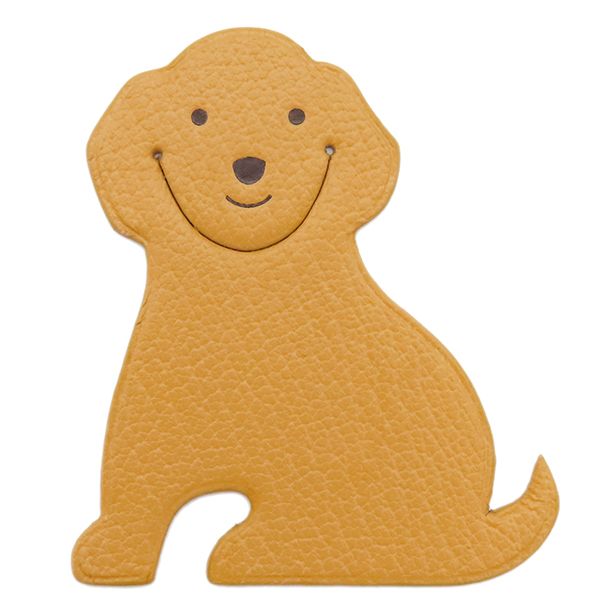 エルメス HERMES 小物 ピカブック ラブラドール シェーブル ナチュラルサブレ 茶 イヌ アニマルモチーフ 箱