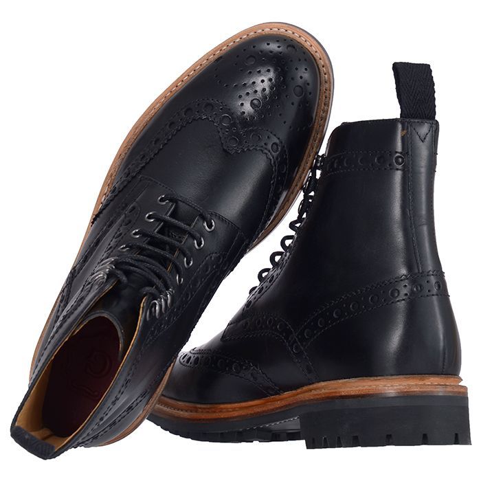 アウトレット】GRENSON グレンソン LACE-UP BOOTS 111619 レースアップブーツ メンズ ブラック7.5UK - メルカリ