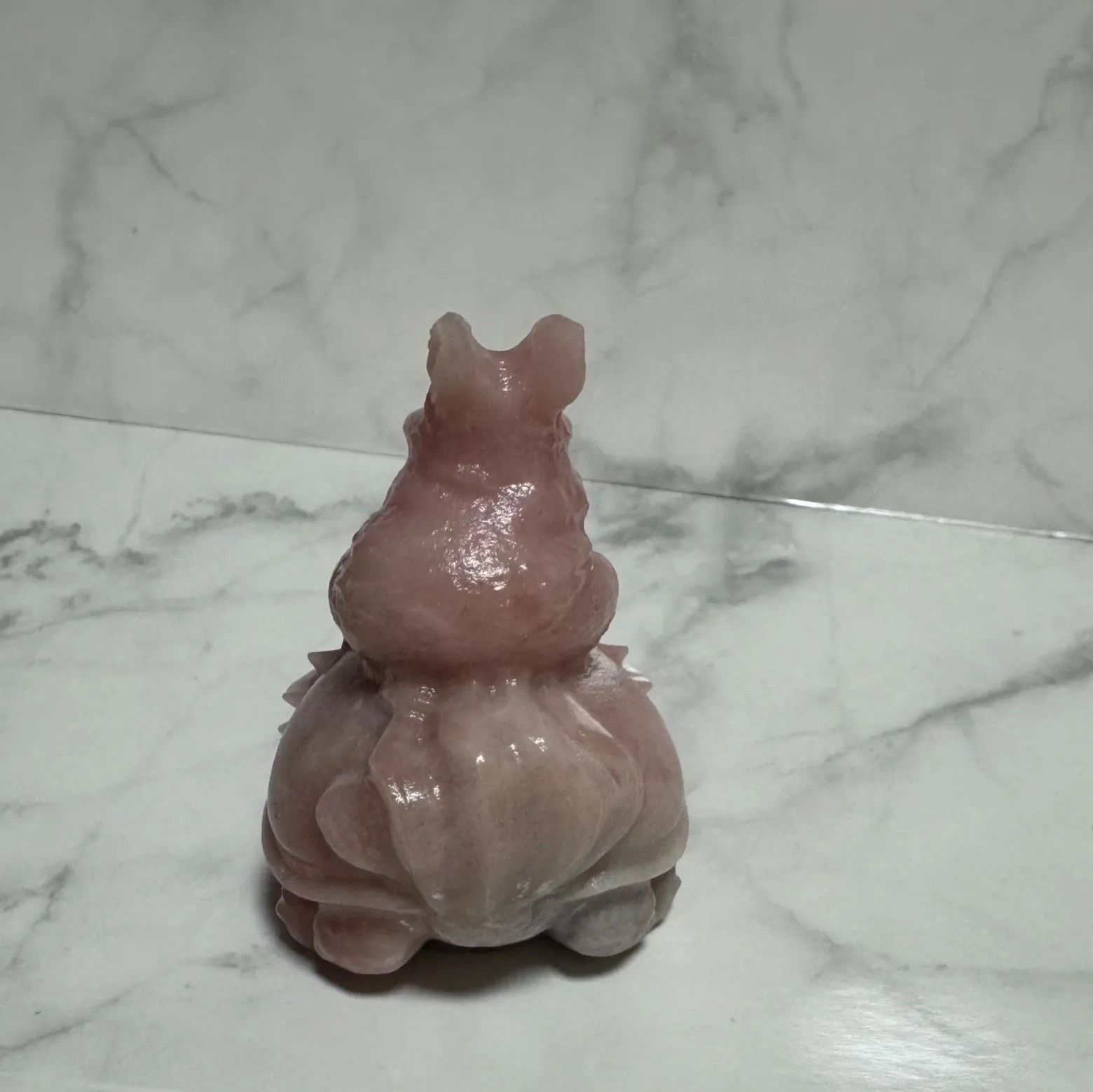 moon様 ピンクオパールうさぎちゃん2点おまとめ♡大サイズNo.1459 SALEピンクオパール かわいいロングイとうさぎさん🐰𓂃‪𓈒𓏸‬