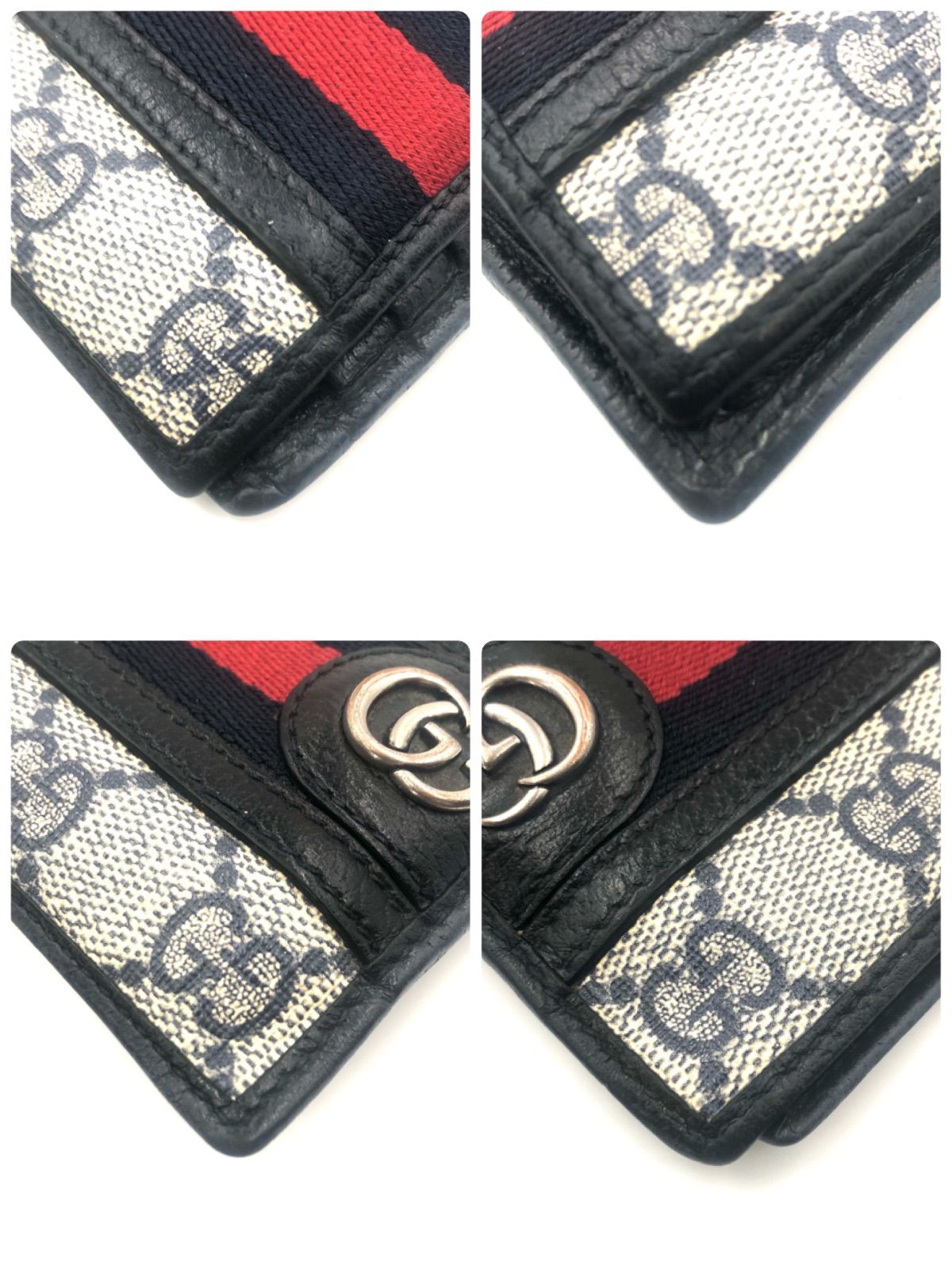 グッチ オフィディア GGマーモント シェリーライン 二つ折り財布 スプリーム グッチ 二つ折り財布 オフィディア GGスプリーム マーモント