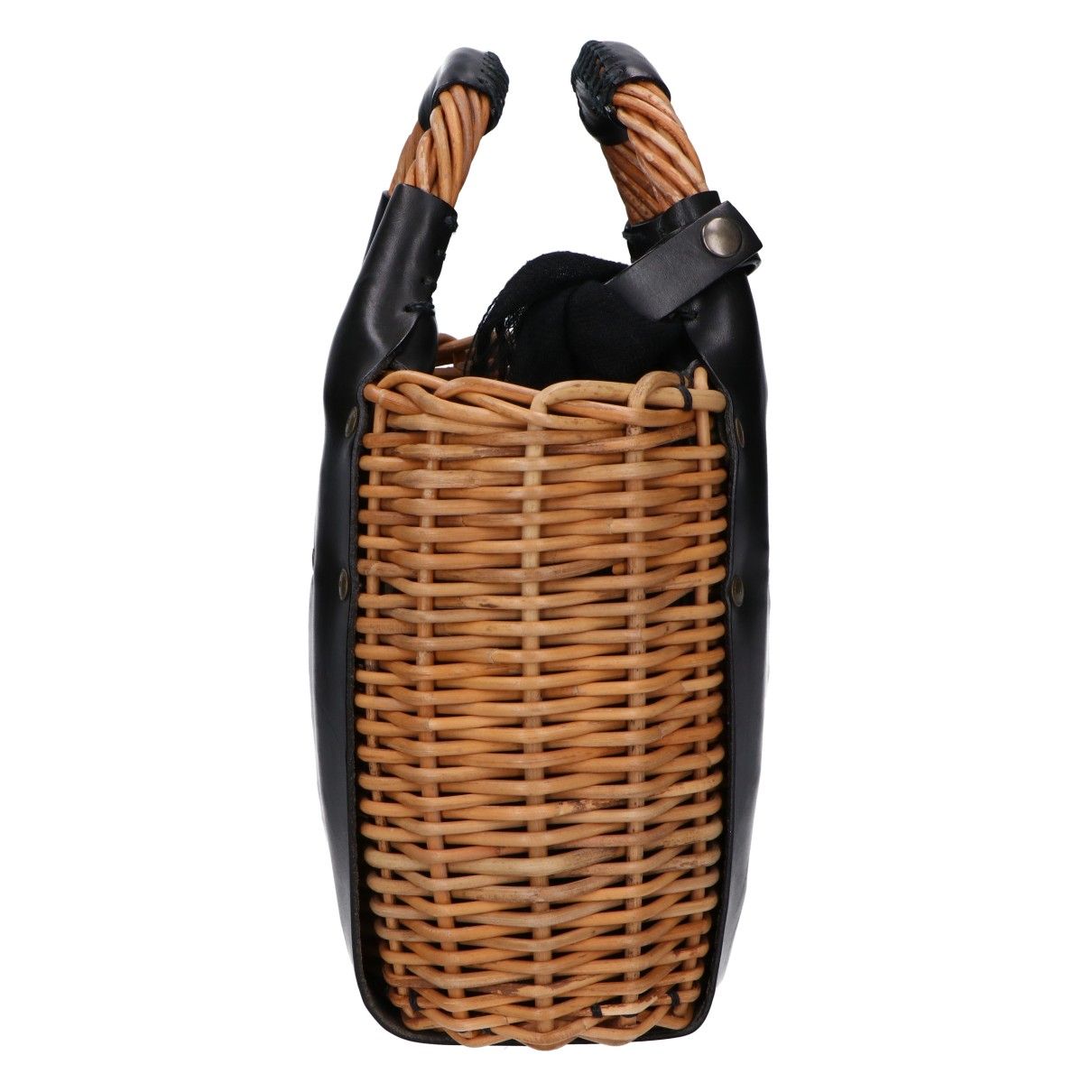 エバゴス ハンドバッグ カゴバッグ（紅籐＆レザー） エバゴス ハンドバッグ カゴバッグ（紅籐＆レザー） エバゴス EBAGOS