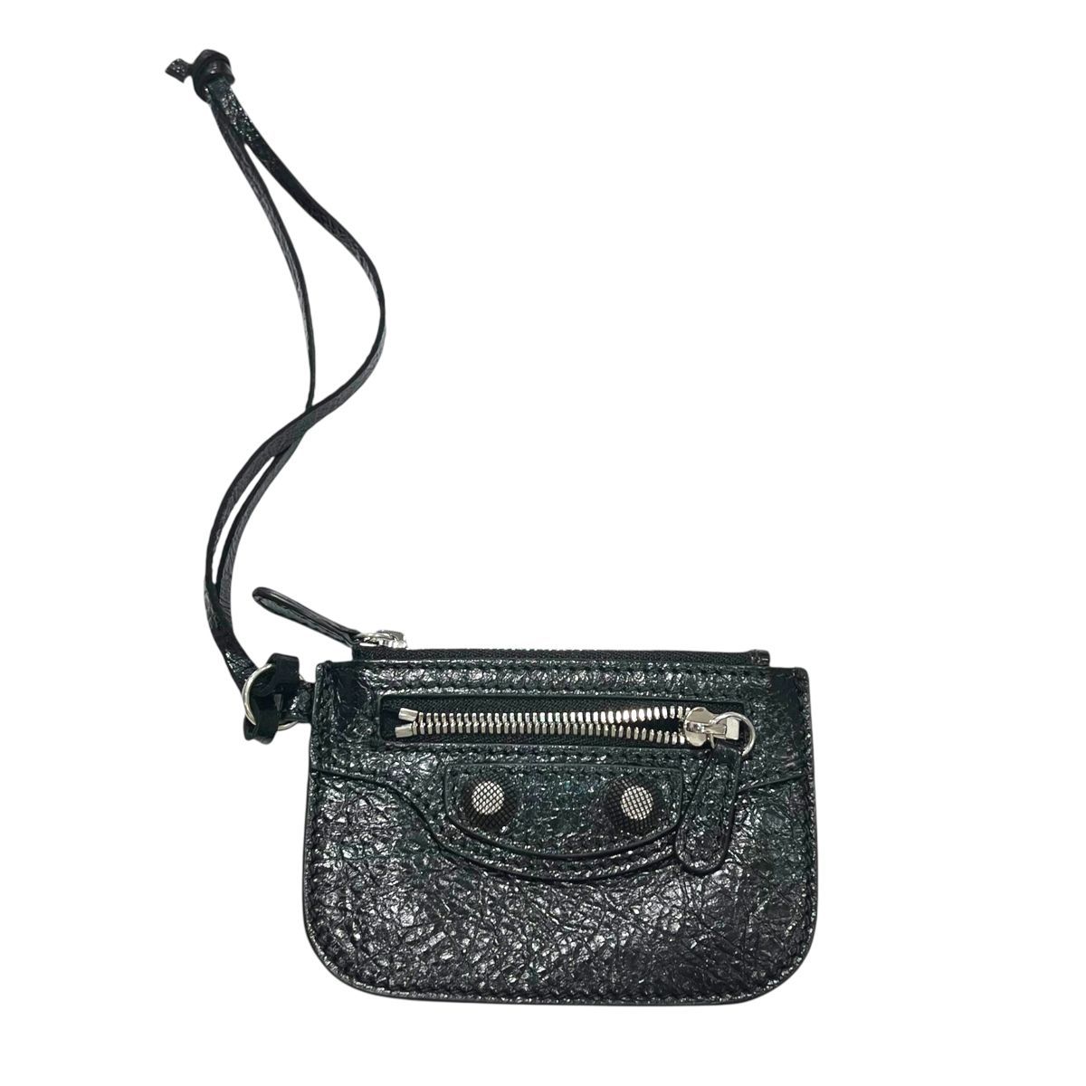 中古】 BALENCIAGA バレンシアガ Le Cagole コインパース ブラック SV  