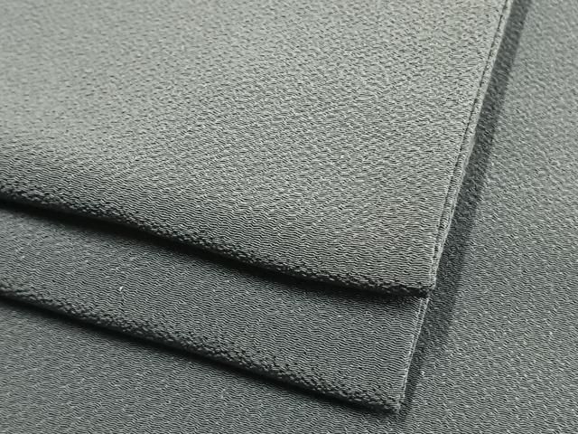 平和屋着物▽色無地 単衣 錆鼠色 鬼しぼ縮緬 洗える着物 AAAW7787fy