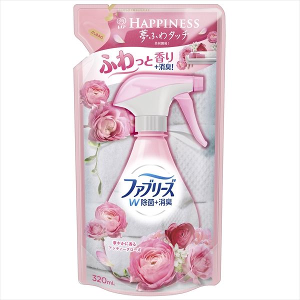 まとめ買い-24点セット ファブリーズ with レノアハピネス アンティークローズ＆フローラルの香り つめかえ用 芳香剤