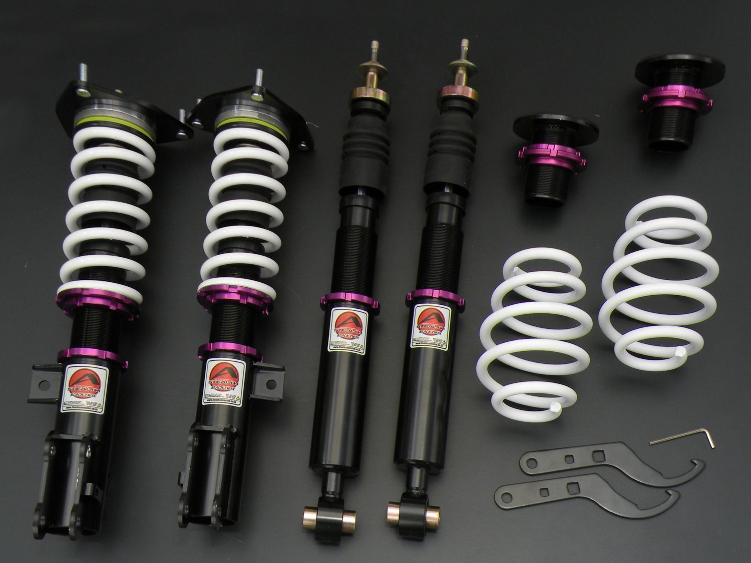 特価 ZWR90W/MZRA90W ノア/ヴォクシー 車高調/サスペンション/ブラックツイン フルタップ/減衰力25段調整式/ファイコネ 新品