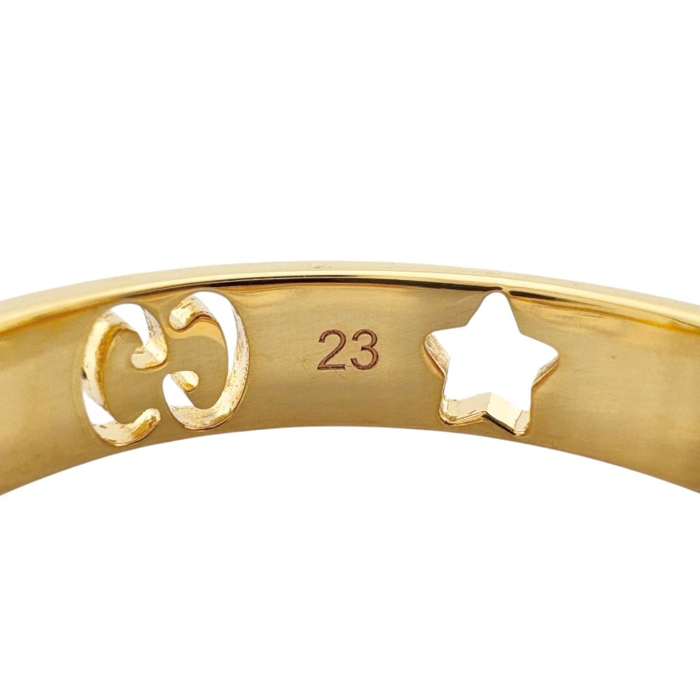 グッチ アイコン スター リング 指輪 22号 18金 K18イエローゴールド メンズ GUCCI グッチ FORTGASGNV_COM_BR