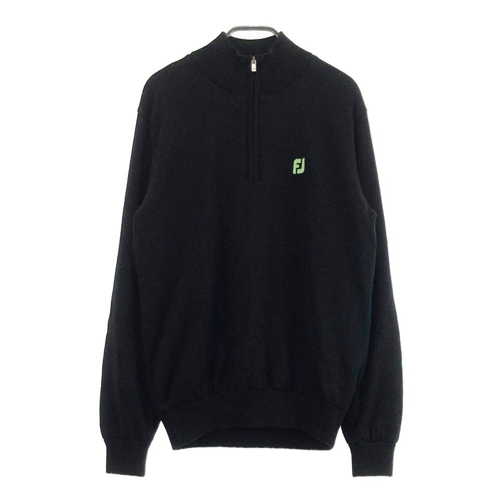 サイズ：M FOOT JOY フットジョイ 裏地付 ニットセーター ブラック系
