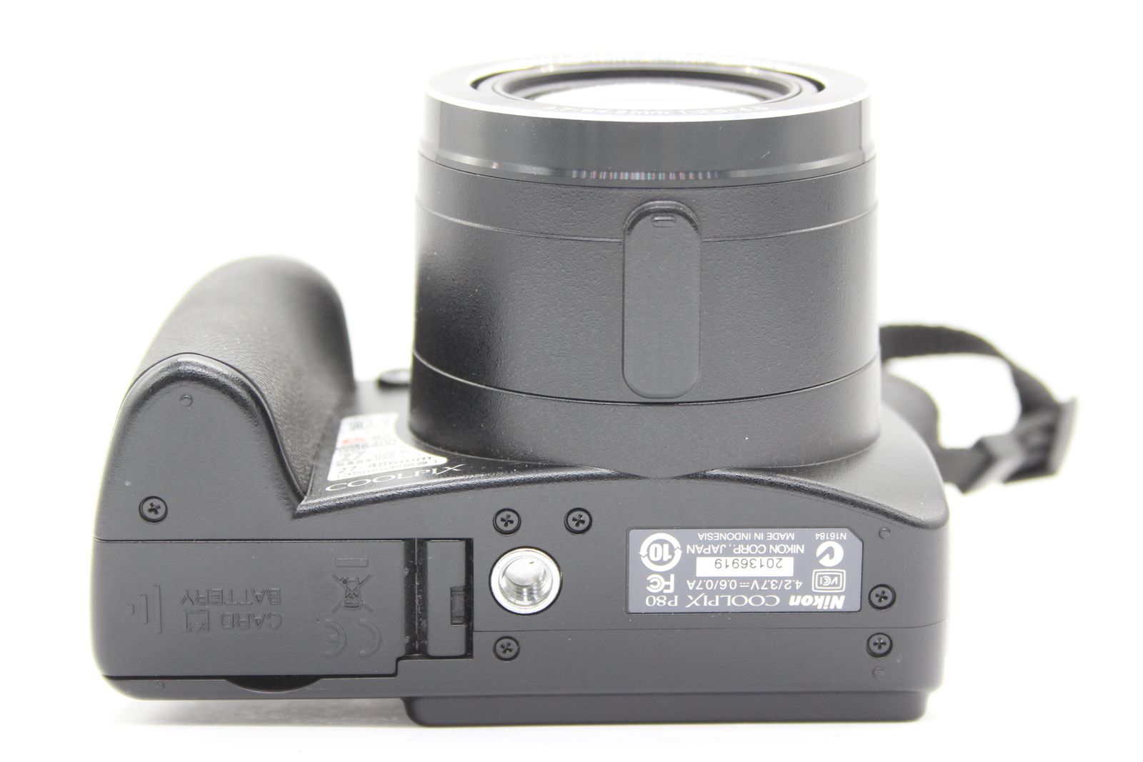 美品 返品保証】 ニコン Nikon Coolpix P80 Nikkor 18x バッテリー付き 