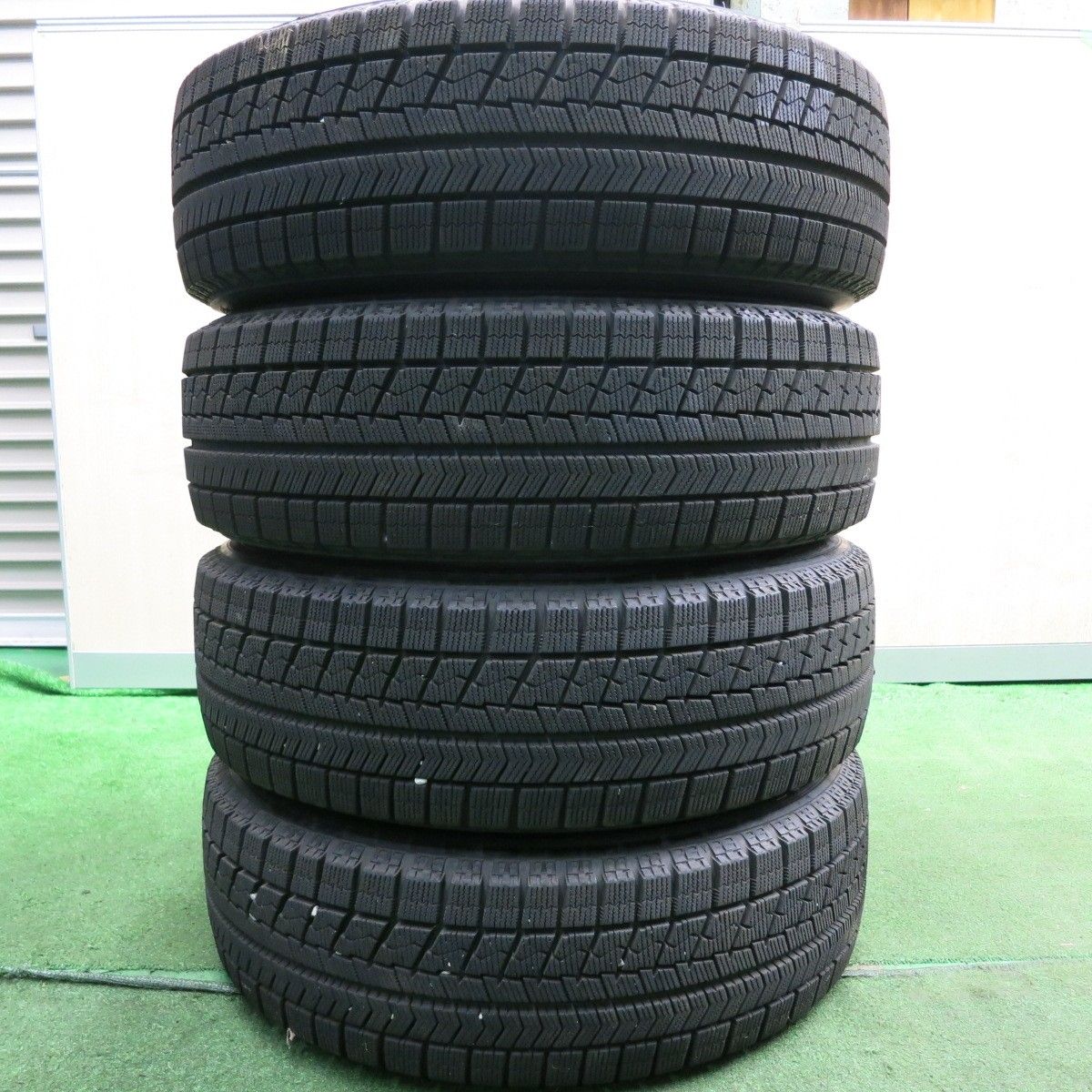 *送料無料* バリ溝！9.5分★ホンダ フィット 純正 スチール 185/65R15 スタッドレス ブリヂストン ブリザック VRX 15インチ PCD100/4H★4051709HAス