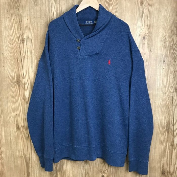 POLO RALPH LAUREN ポロ ラルフローレン ショールカラー スウェット サイズ メンズ XXL古着 s25013112
