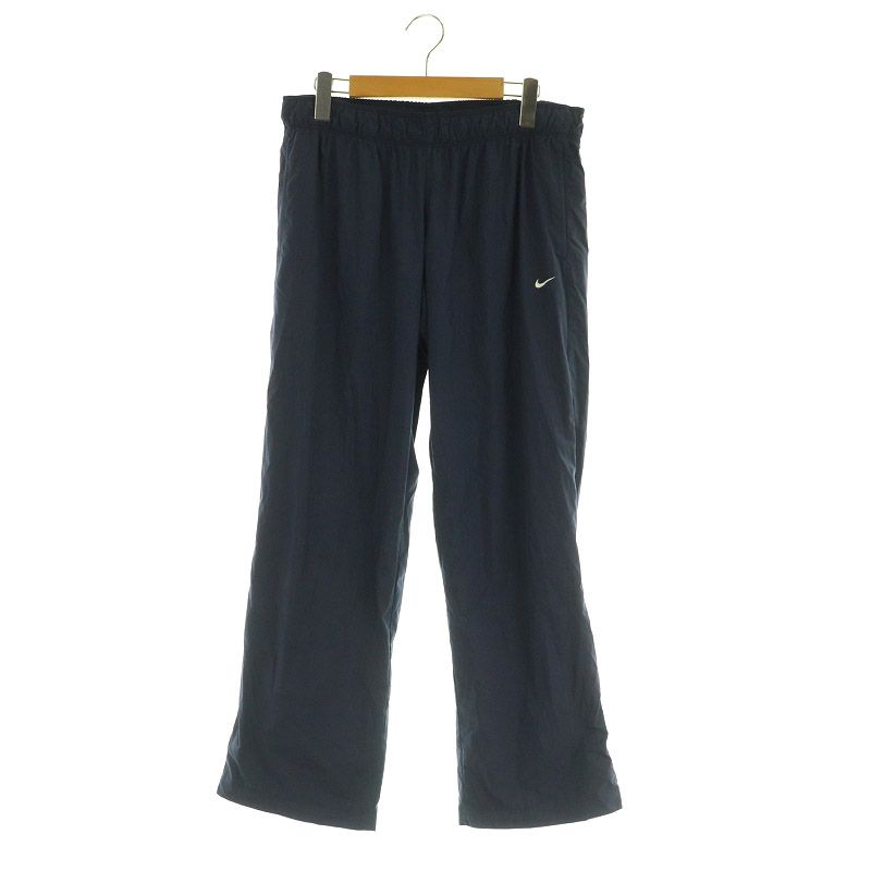 y2k NIKE ラインパンツ センタープレス ストレートパンツ NIKE/ナイキ サイドラインウィンドブレーカーパンツ 2000年前後
