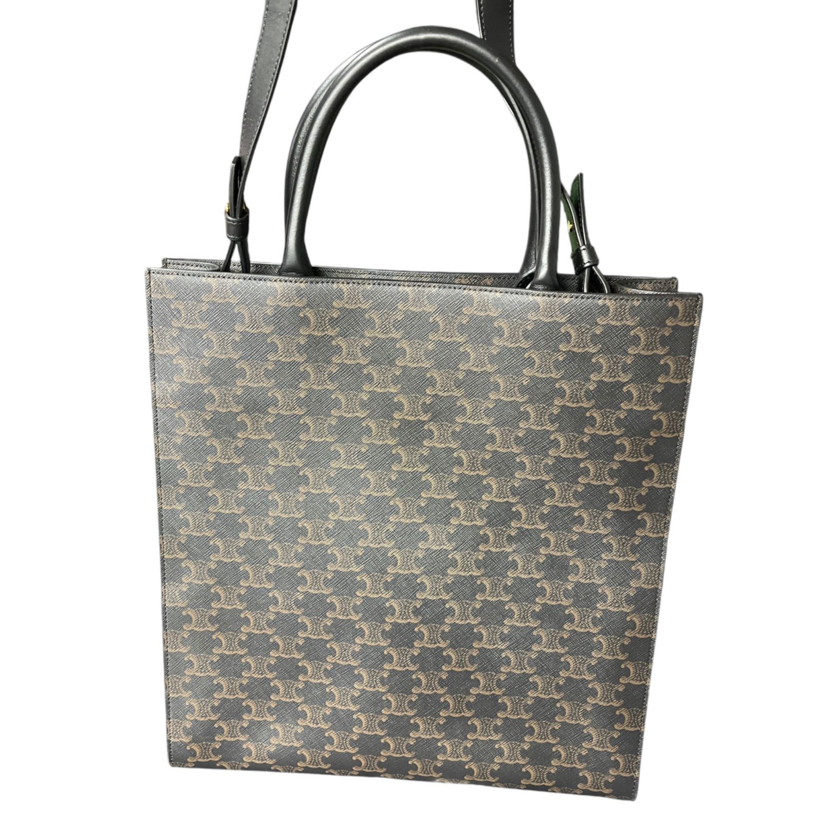 ○ 極美品 CELINE セリーヌ バーティカルカバ トリンオフ トートバッグ 