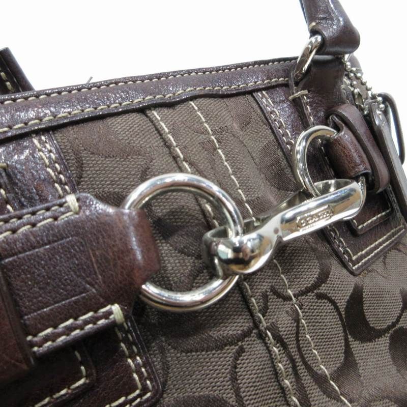 コーチ COACH シグネチャー ハンドバッグ 手提げバッグ キャンバス