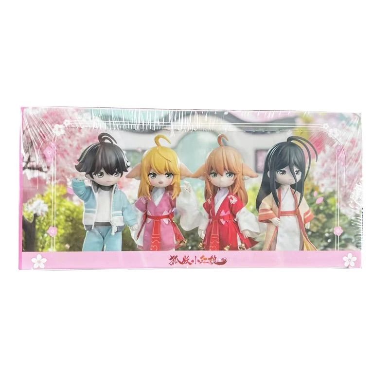 4点 ｜ 阅文好物 狐妖小红娘 姻缘令系列” 縁結びの令” 1|12 BJD MJD Doll 人形 人偶 置物 ブラインドボックス 置物 モデル Size 高さ15cm 4点