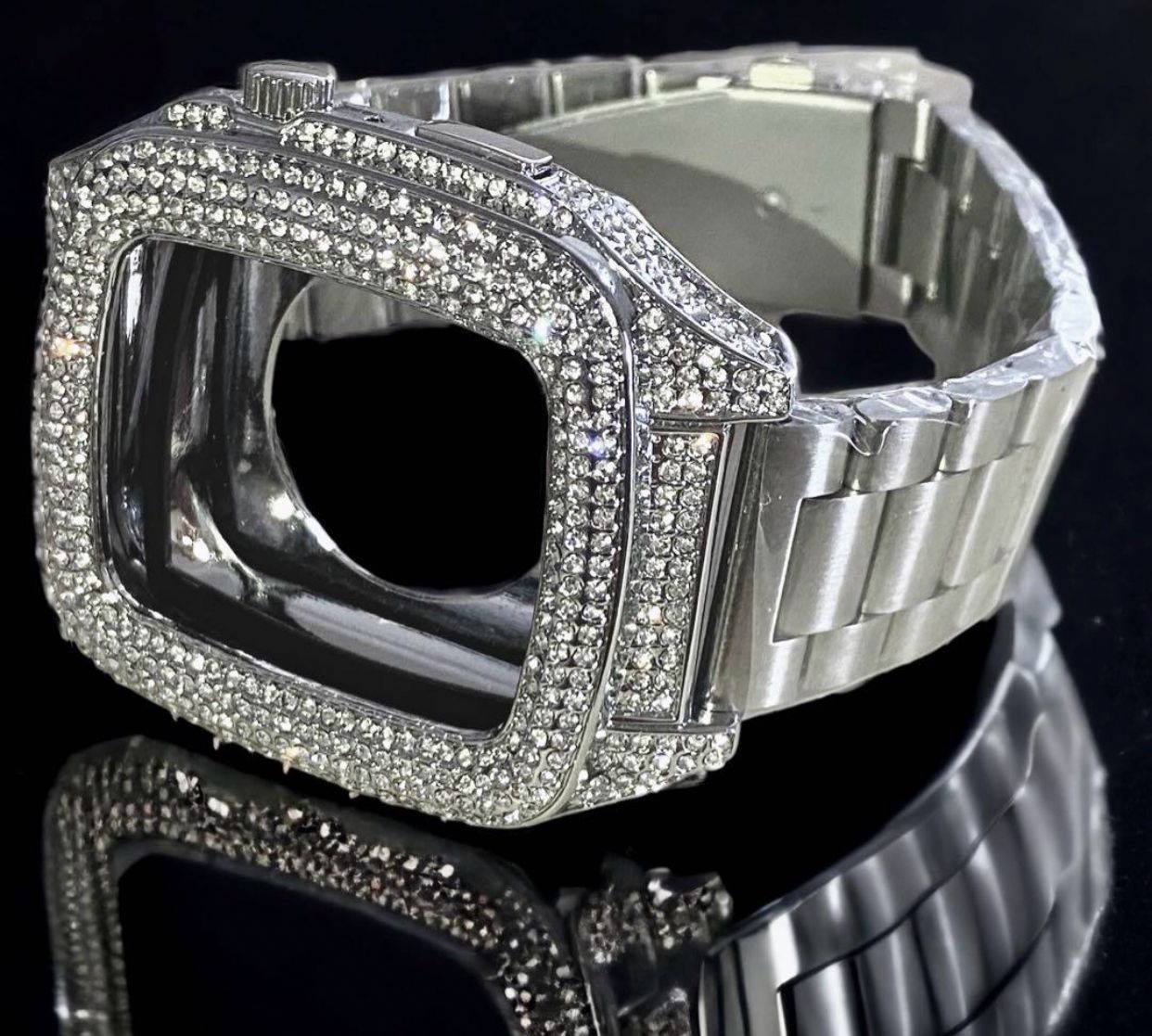 G55☆AppleWatchステンレスバンドアップルウォッチキラキラカバー