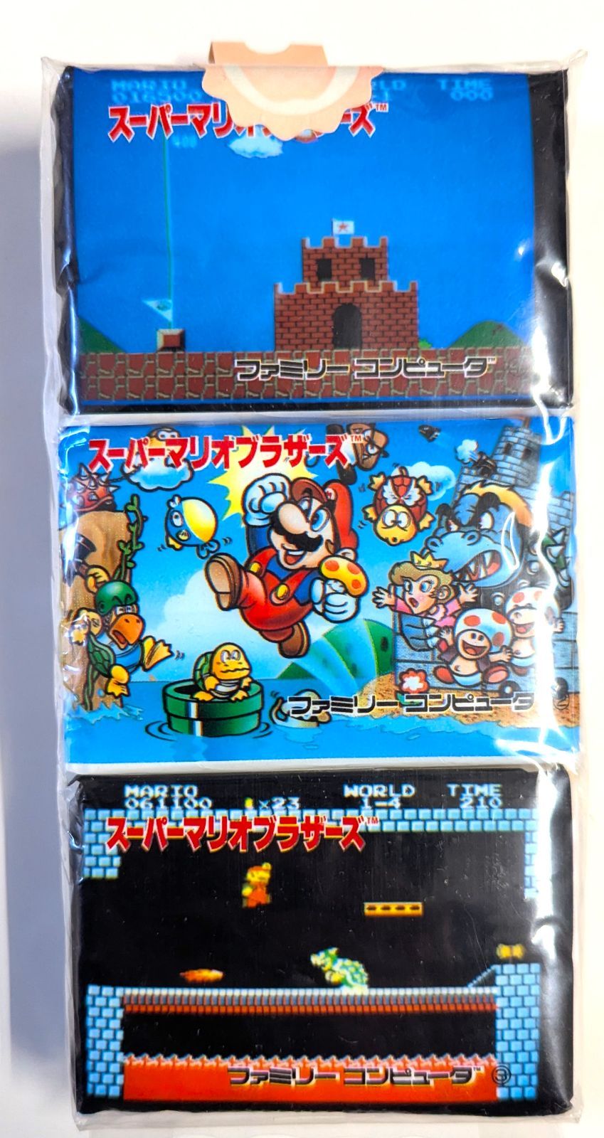 新品　スーパーマリオ ポケットティッシュ ファミコン ファミリーコンピュータ 新品 スーパーマリオ ポケットティッシュ ファミコン ファミリー