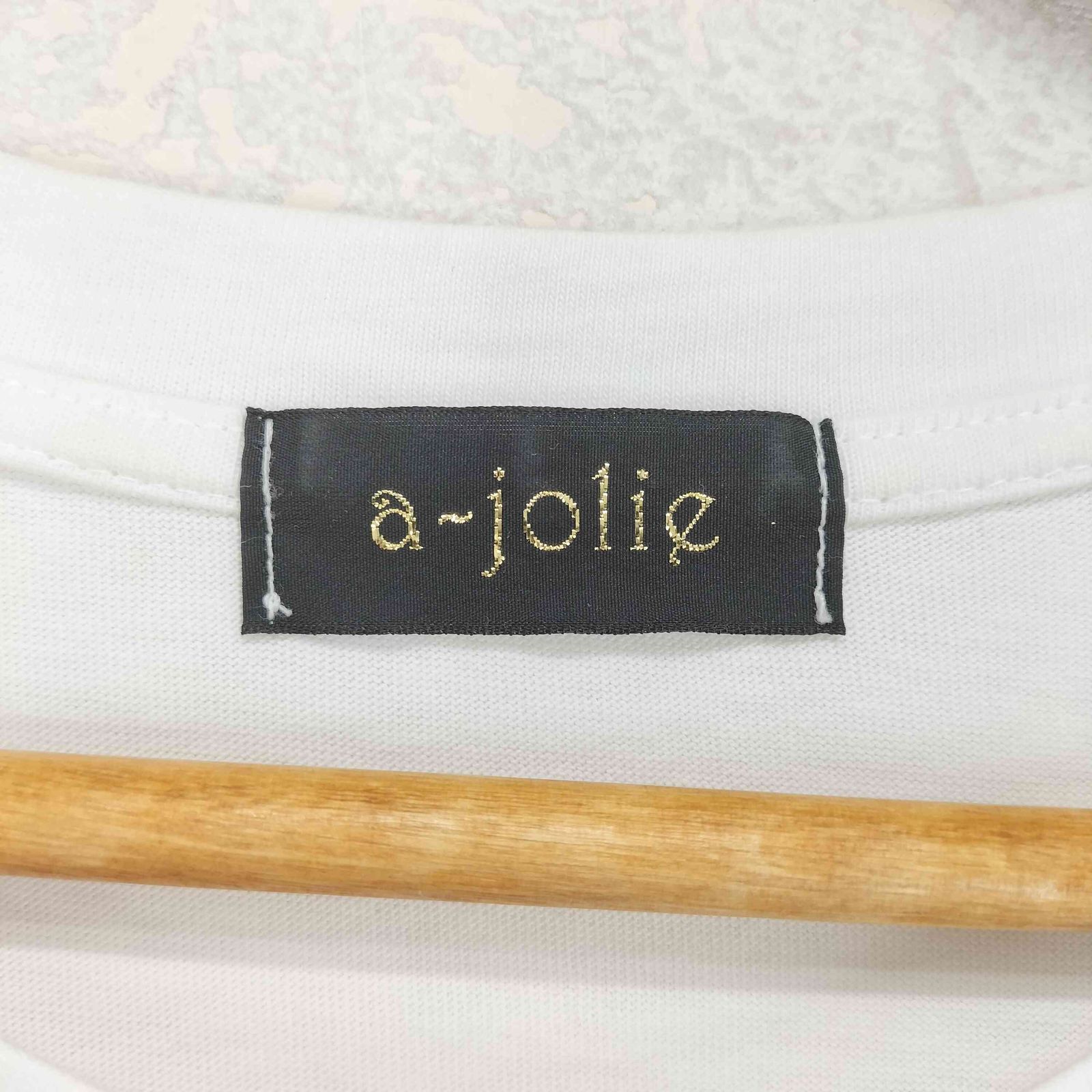 アジョリー a-jolie フェイクパールサングラスフェイスTシャツ レディース FREE - メルカリ