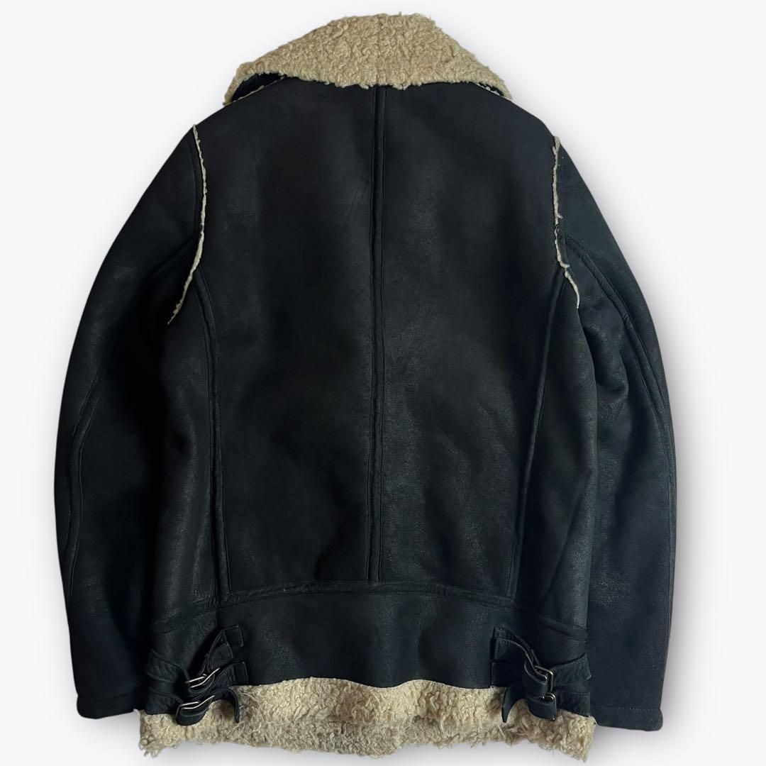 HYSTERIC GLAMOUR ゴートレザー ライダースジャケット ブラック