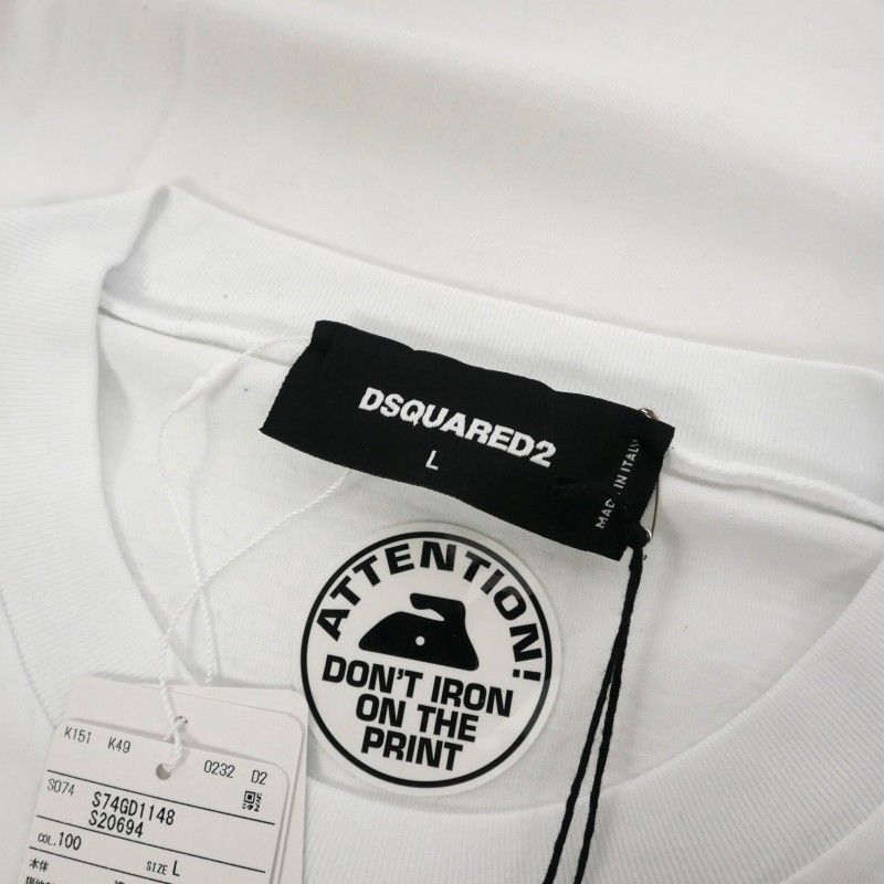 デニムに◎DSQUARED2 UNIVERSITY カレッジロゴ 長袖Tシャツ 220511-005.jpg