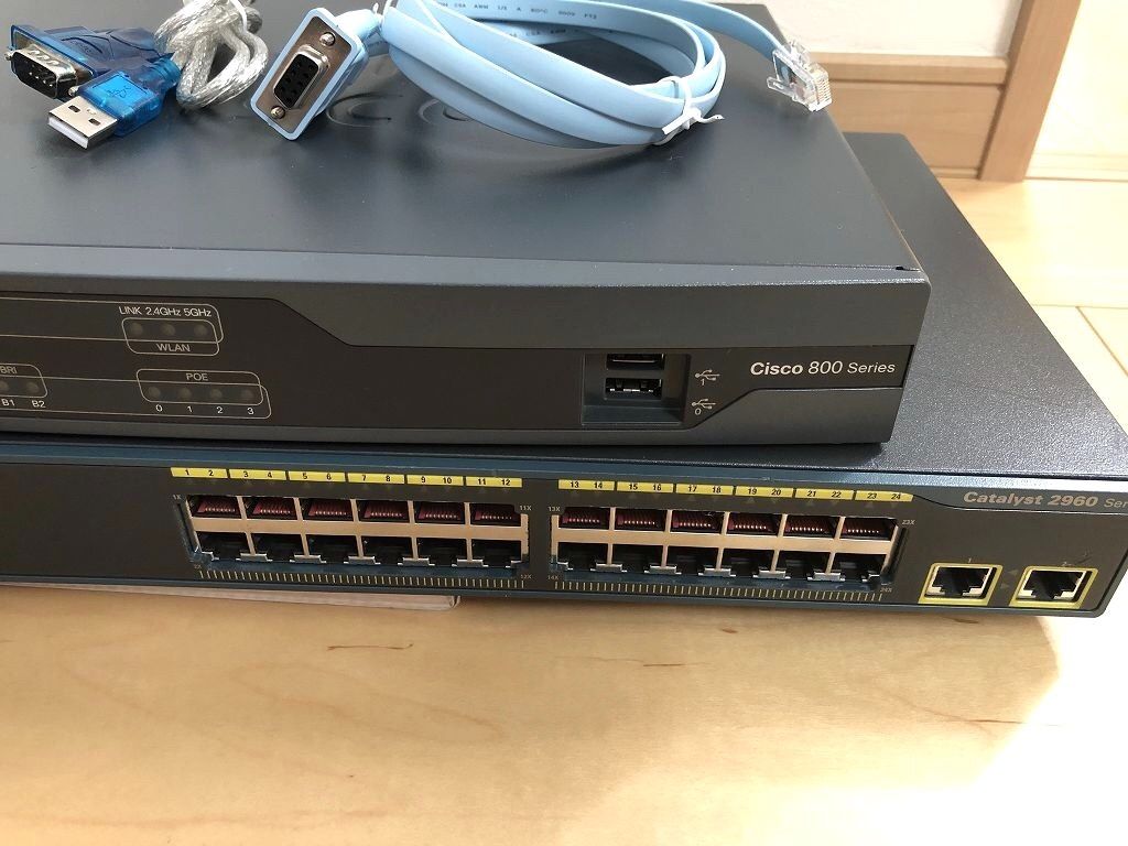 CCNA、CCNP】4台セットCisco892J、Catalyst2960-