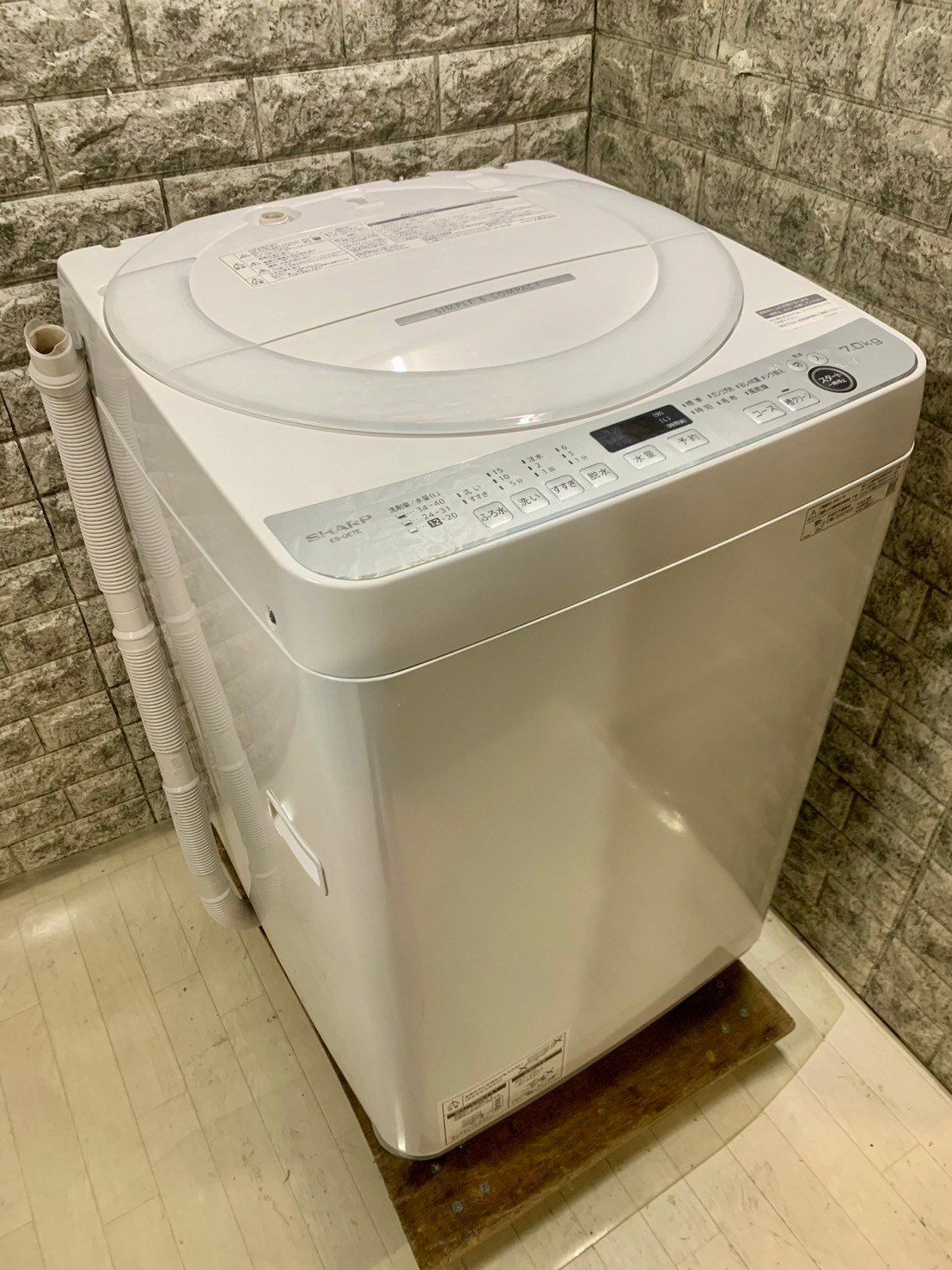 大阪送料無料☆3か月保障付き☆洗濯機☆2021年☆7kg☆シャープ☆ES 