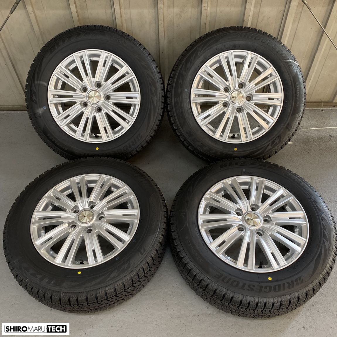 ブリヂストンスタッドレス195／65R15 91Qアルミホイールセット-www