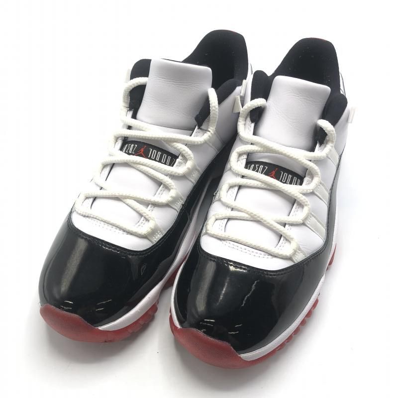 【中古】NIKE Air Jordan 11 Low Gym Red スニーカー 27.5cm AV2187-160 ホワイト ブラック レッド ナイキ[10]