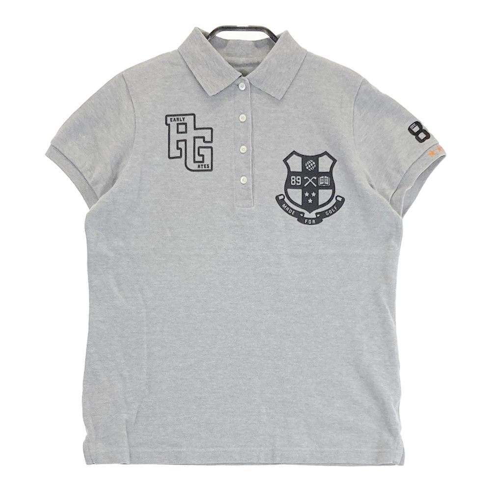 サイズ：1 PEARLY GATES パーリーゲイツ 半袖ポロシャツ グレー系