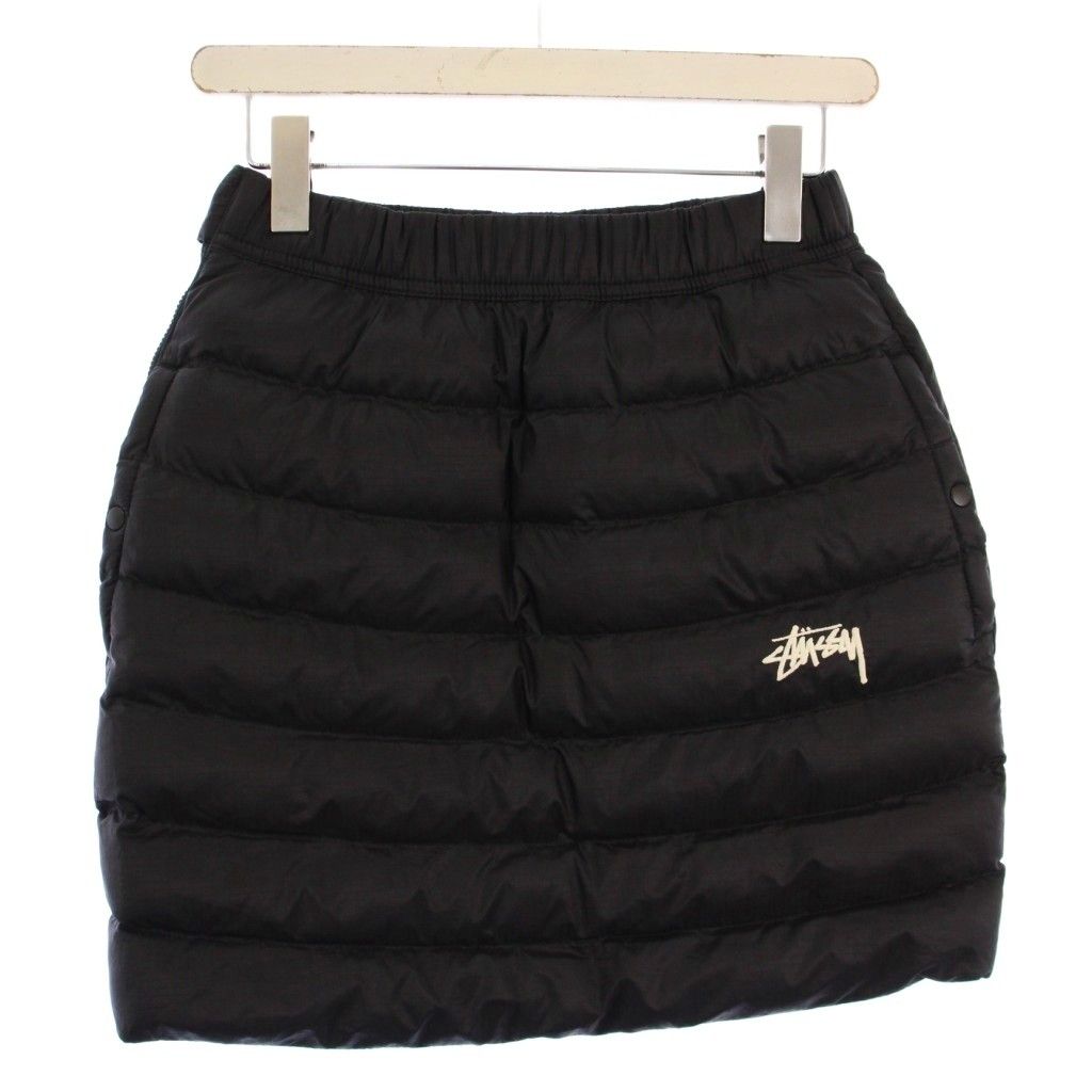 ナイキ NIKE STUSSY Insulated Skirt インシュレーテッドスカート 台形 ミニ丈 中綿 ロゴ XS 黒 ブラック DC1088-010 BB