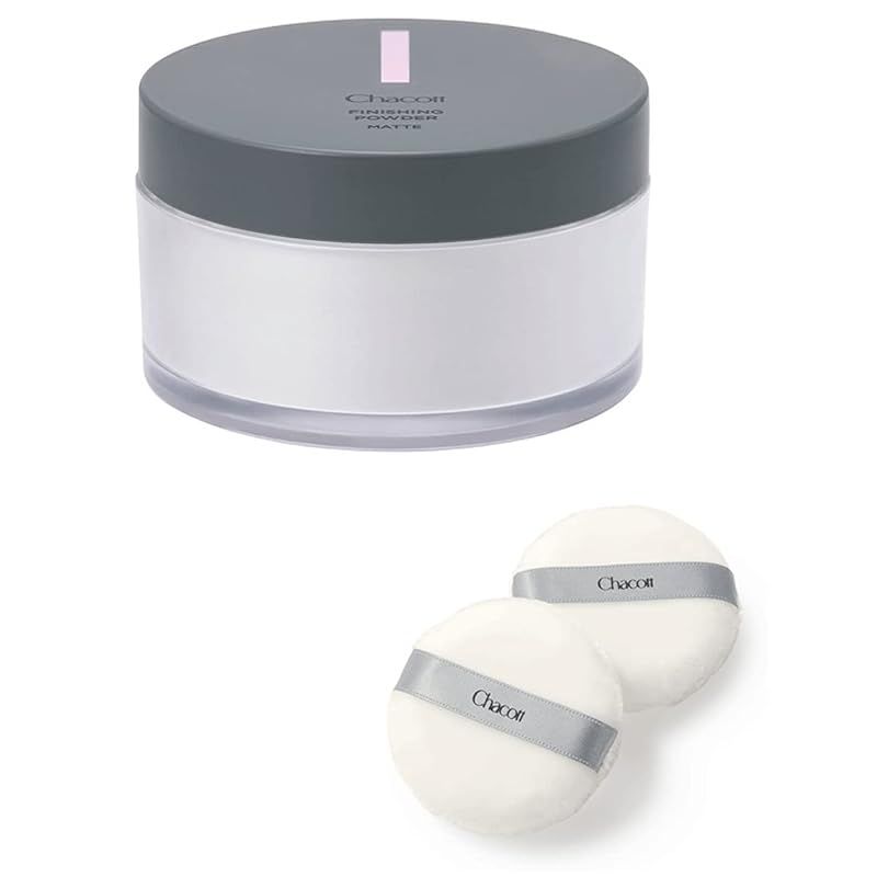 Chacott チャコット フィニッシングパウダー フェイスパウダー フィニッシングパウダーマット マットな透明感 カラー：763 クリア 30g 専用パフ付きセット(小2ケ入)