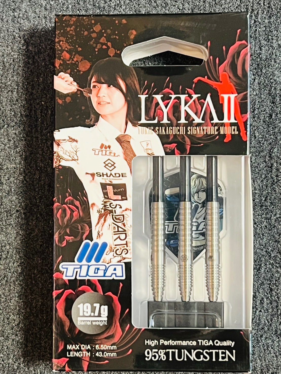 TIGA LYKA Ⅱ 坂口優希恵プロモデル ティガ】LYKA2 リュカ2 スティール19.7g 坂口優希恵選手 ハード