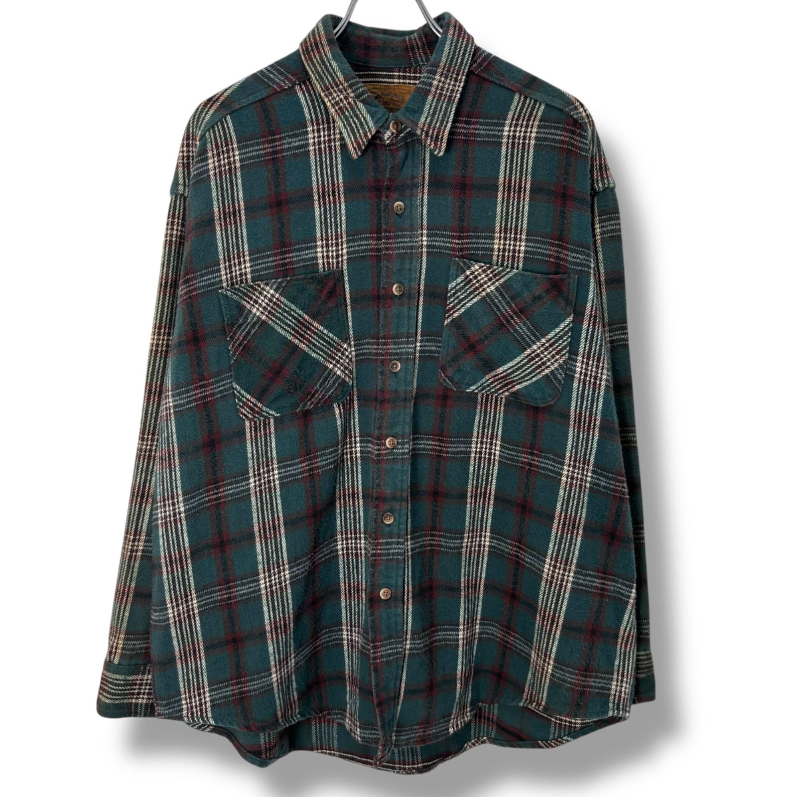 90s 00s ST.JOHN S BAY Heavy Flannel Shirts 2000年代 セントジョンズベイ ヘビーネルシャツ ヘビネル ネルシャツ チェック プレイド