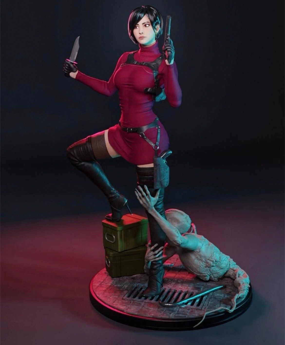 1|8 ガレージキット フィギュア 未塗装 biohazard エイダ ウォン 23cm
