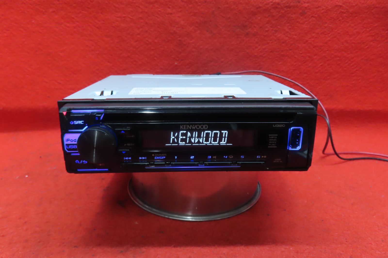 ＊CS1292＊動作保証付/ケンウッド　KENWOOD　U320　CDプレーヤー　デッキ　カーオーディオ　1DIN　フロントUSB
