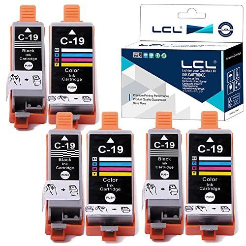 LCL Canon用 キャノン用 BCI-19 BCI-19BK BCI-19CLR (6パック 3