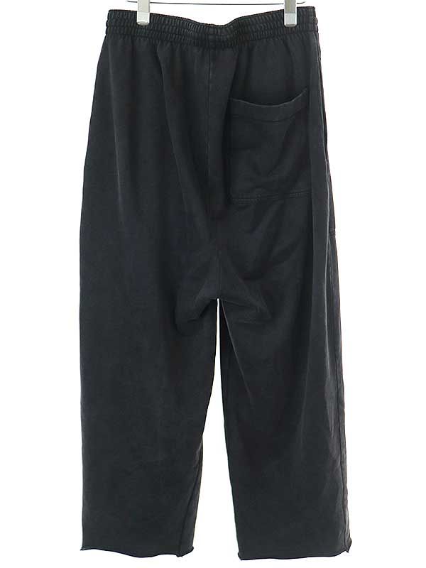 BALENCIAGA バレンシアガ 22SS カットオフスウェットパンツ ブラック S 