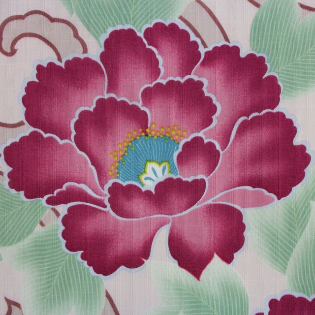 呉服屋 岡重謹製 ブランド 浴衣 反物 女物 生地 別誂え 未仕立品 綿100