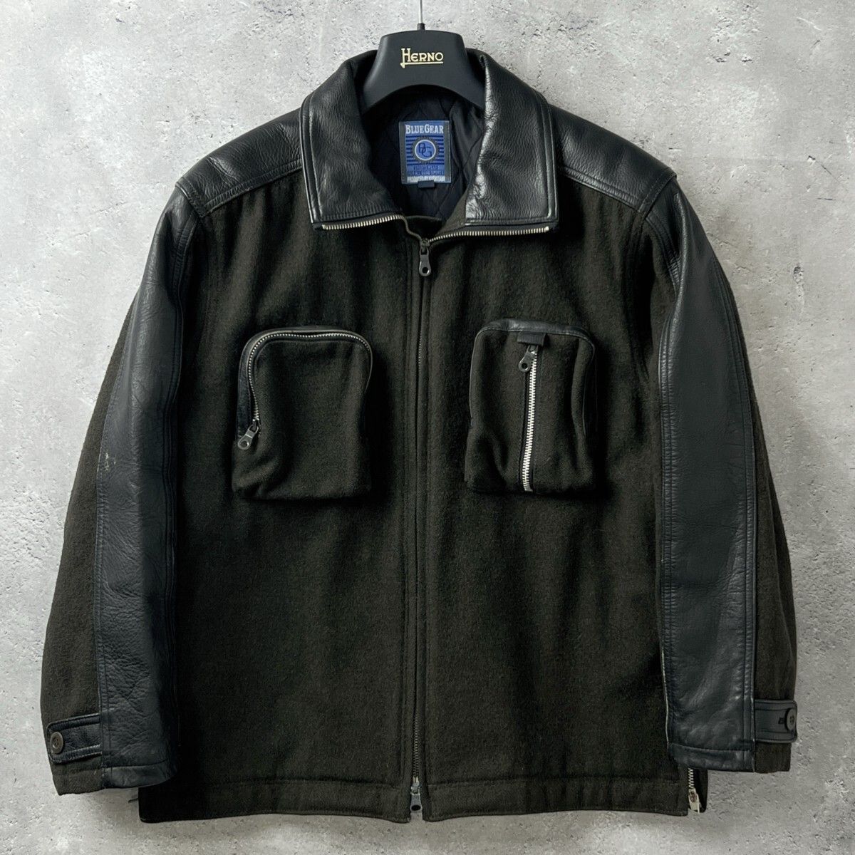 Blue Gear by KUSHITANI クシタニ / 牛革 レザー 中綿 コンビ