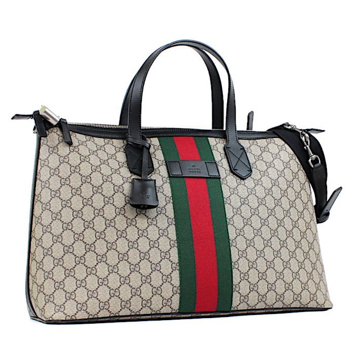 美品 グッチ GUCCI GGスプリーム PVC ブラック 黒 シェリー ショルダー