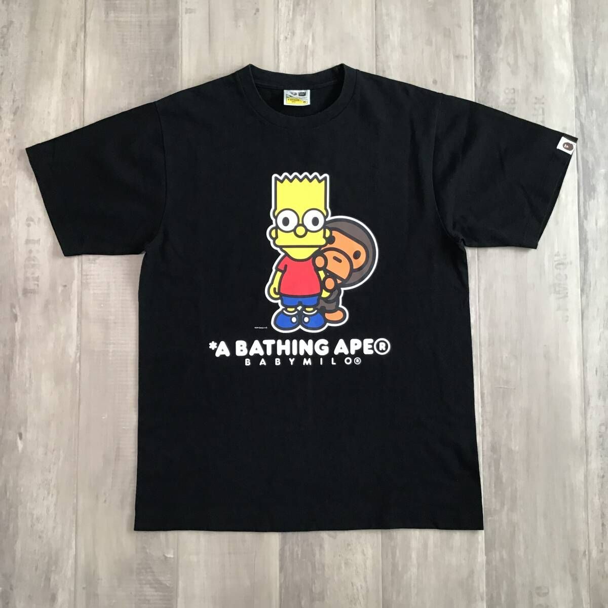THE SIMPSONS × BAPE BABY MILO Tシャツ Mサイズ a bathing ape