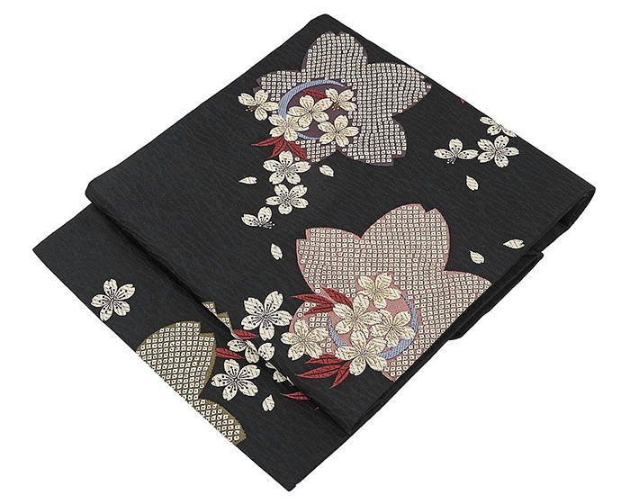 名古屋帯 仕立て上がり 桜 九寸名古屋帯 日本製 仕立済み h3108