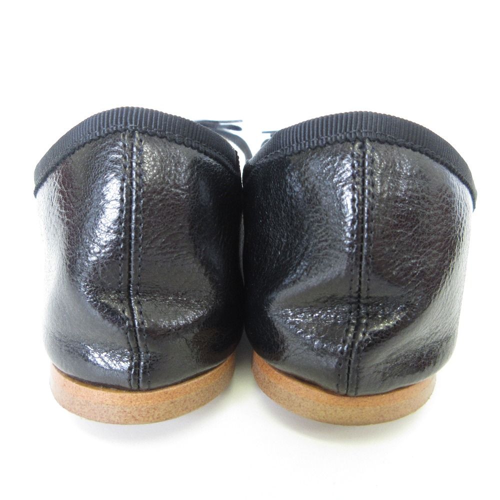 ADAM ET ROPE' アダムエロペ バレエシューズ リボン付き 美品 ADAM ET ROPE アダムエロペ リボン スクエアトゥ バレエ